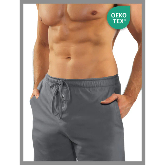 2404 Military Piżama Męska długi rękaw i spodnie Sesto Senso - grafit