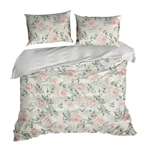 Spring 16 Róże pościel satynowa Eurofirany różowy