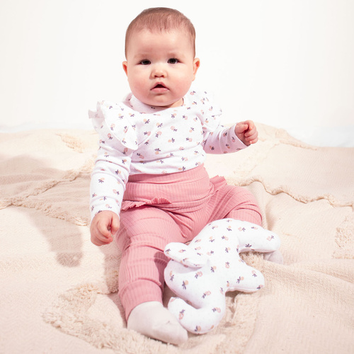 Body bawełniane dla dziewczynki z długim rękawem 220097 Nicol