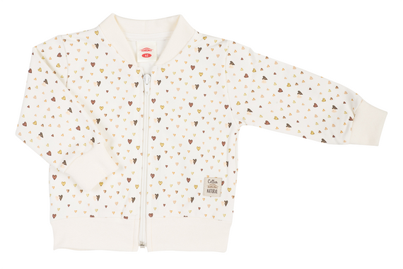 11250B "Hearts Brown" Dres niemowlęcy Makoma