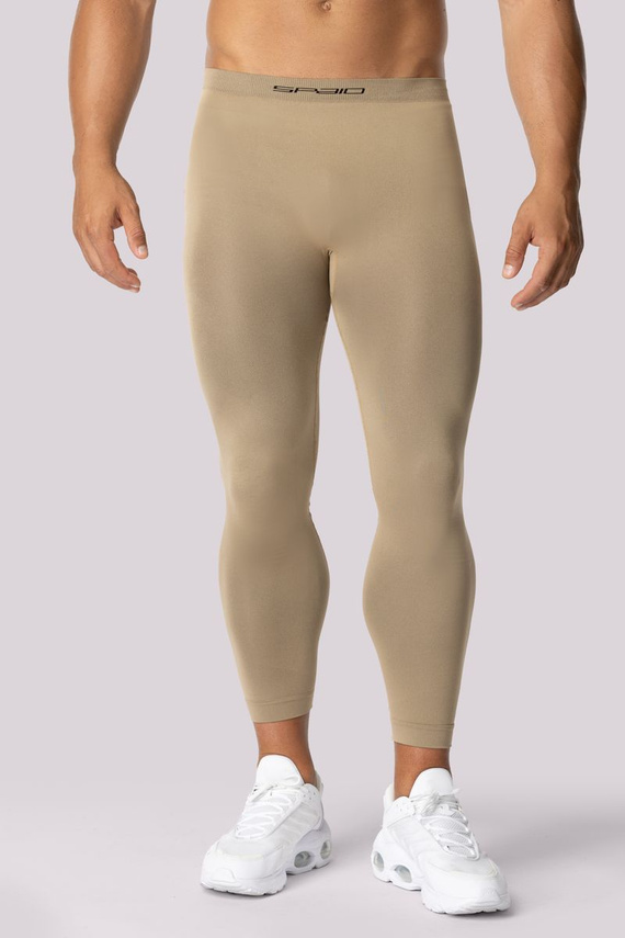 Alpha Legginsy termoaktywne męskie Spaio sand