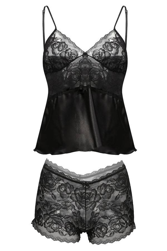 Adelaide Komplet piżama damska DKaren - czarna