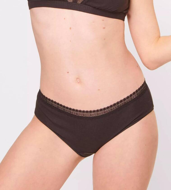 GO Ribbed R Hipster C2P Figi Damskie 2-pak Sloggi - black