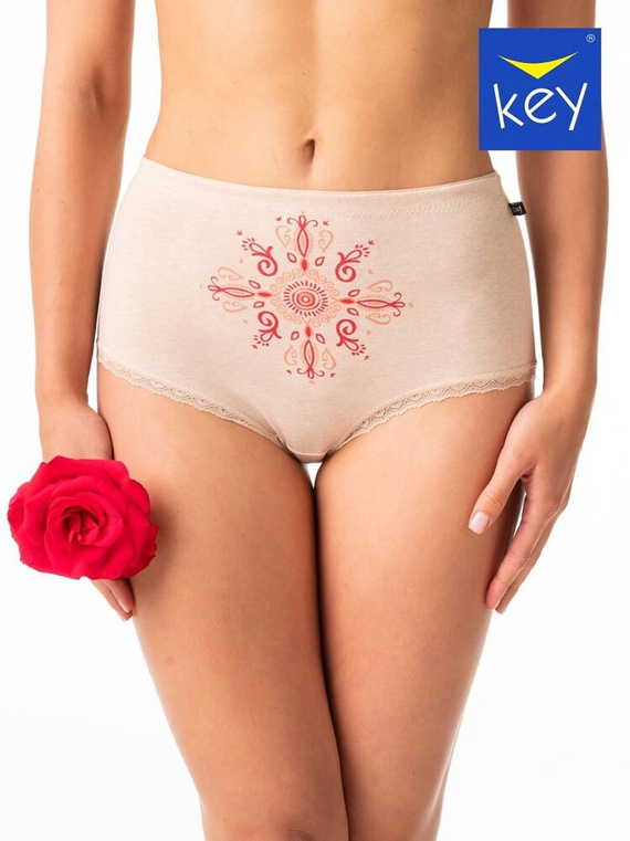 LPF 218 A'2 A24 Figi damskie 2-pak Key beżowy koralowy