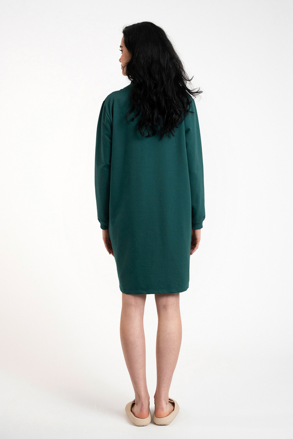 Malmo tunika damska długi rękaw Italian Fashion - zielony