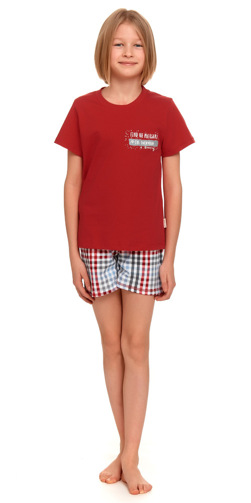 4432 Piżama dziecięca Unisex Doctor Nap - red