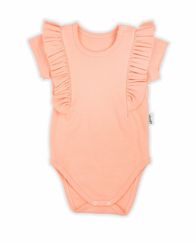 169032 Body z krótkim rękawem "Mix" Nicol - łosoś