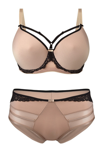 19101 Laura Lace Figi damskie Mediolano mocca