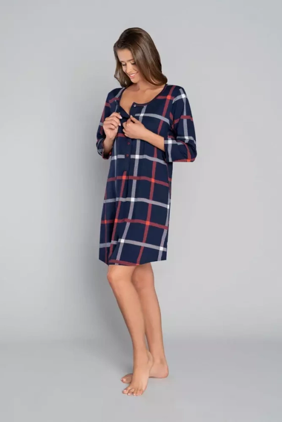 Izera koszula damska i do karmienia 3/4 rękaw Italian Fashion - druk