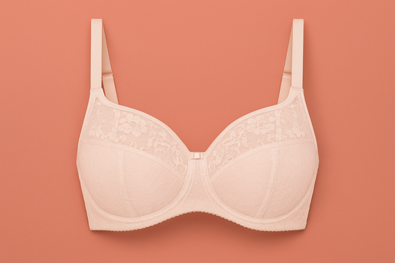 VB-435 Biustonosz – półusztywniany, z koronką Vena nude