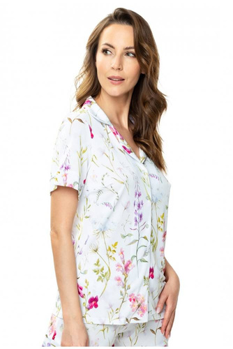 86534 Flores Bluzka piżamowa Mewa druk w kwiaty 
