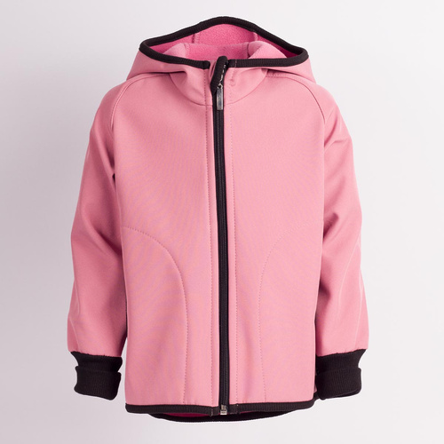 229001 Nicol Kurtka softshell dziewczęca kaptur polar odblask