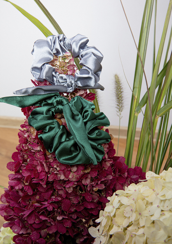 Gumka satynowa DKaren zielona