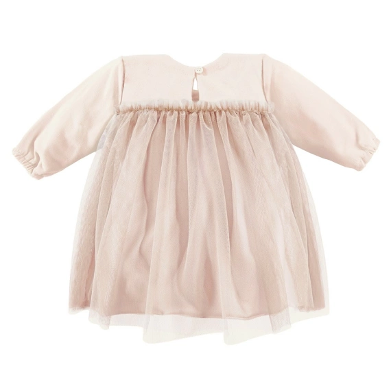 Ceremony Sukienka tiulowa z długim rękawem Eevi - beżowy