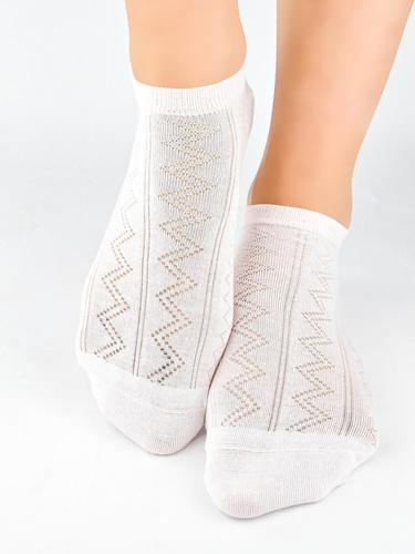 ST048 Bambusowe Skarpety Damskie Noviti- ecru
