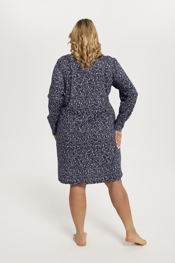 Flora koszula nocna długi rękaw Italian Fashion - druk