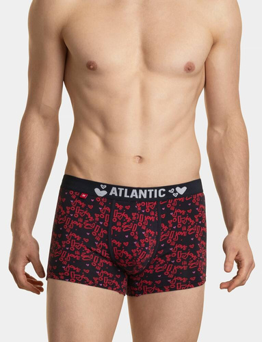 2GMH-018 A'3 Bokserki męskie Atlantic -granatowy czerwony