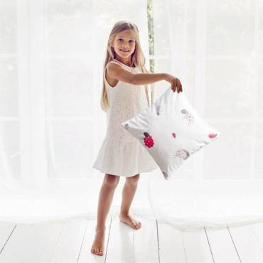 Kids 3 Poszewka dziecięca Design91 biały/różowy