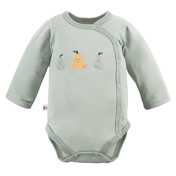 Pearfect Body rozpinane z długim rękawem Eevi - zielone