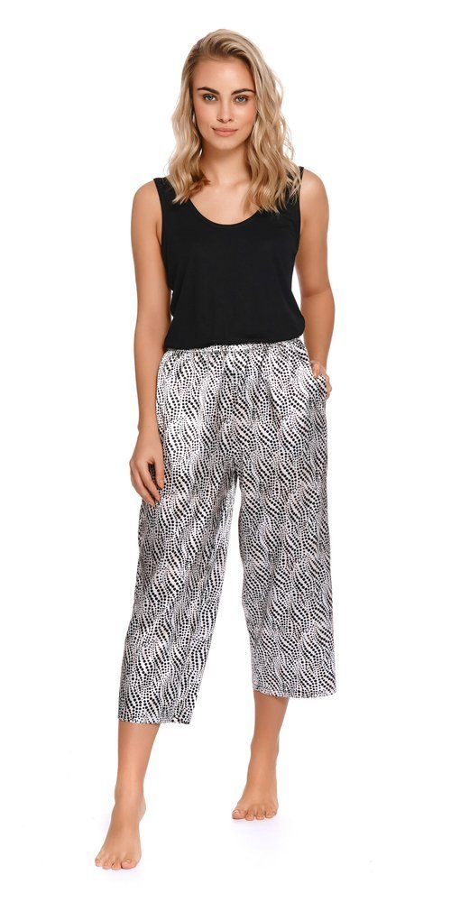 4233 Spodnie Piżamowe 7/8 Doctor Nap - black