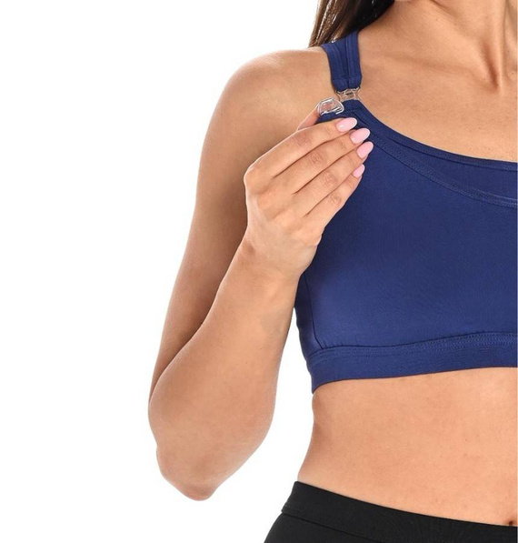 2708-1 Maya Top do karmienia Teyli - jeansowy