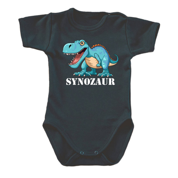 SKU 023TS "Synozaur" Body krótki rękaw Moocha czarny