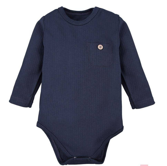 Body z długim rękawem z kieszonką "Simply Comfy" Ewa Klucze- miodowy