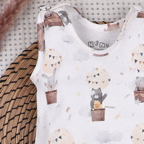 ABN-5658 Nini Śpiochy Niemowlęce 100% Bawełna Organiczna Balloon Friends– Polska Produkcja