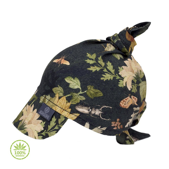 Chustka z daszkiem 100% Bamboo Mikrokosmos- Makaszka