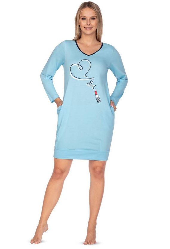 119 Koszula damska Regina niebieski