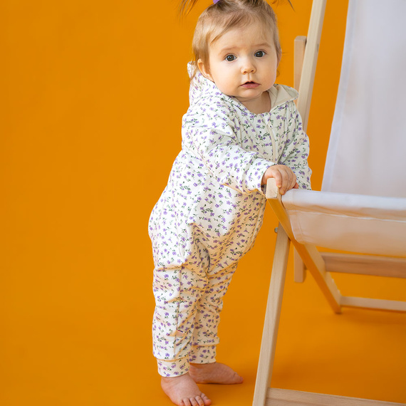 Meadow Pajac dresowy z kapturem Eevi - ecru