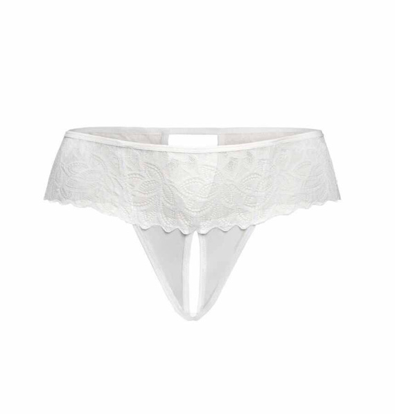 380-2 Rosu Stringi z otwartym krokiem 2 pack Teyli - black-white