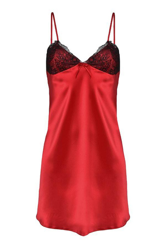 Agnes Halka satynowa koszulka damska DKaren - Czerwony