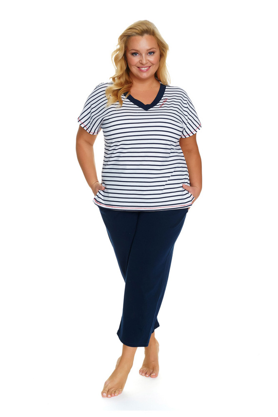 5369 Piżama Damska Plus Size Doctor Nap - marine