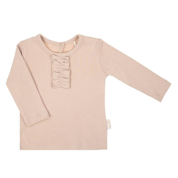 203139 Lou Bluzka bawełniana z długim rękawem Nicol - beżowy