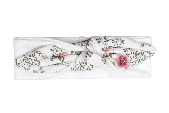 4218OMD "ROSES" Opaska niemowlęca Makoma druk