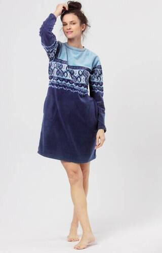 LHD 893 B24 Koszula damska Key - niebieska