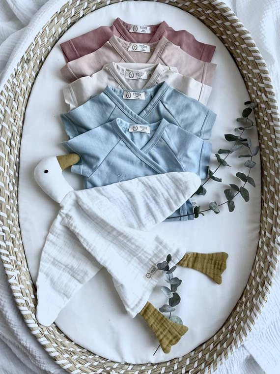 BLUE SKY Body organic krótki rękaw Yosoy niebieski