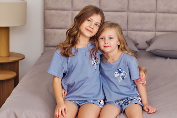 7208 Piżama dziecięca Unisex Doctor Nap - sheep (niebieski)