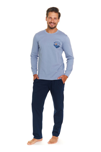 7139 Piżama Męska Doctor Nap - sky blue