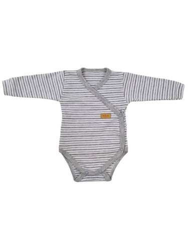 Body rozpinane z długim rękawem "Lines" Terjan - szary