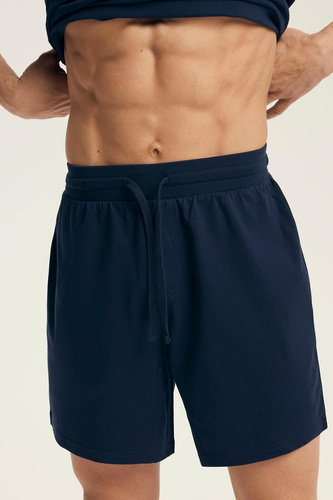 Piżama męska Core 43462 Legend Henderson granatowa– bawełna, krótki rękaw, w pudełku