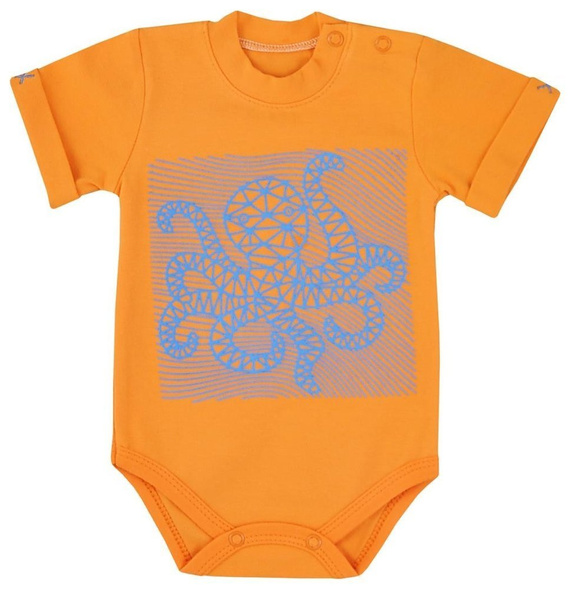 Body niemowlęce krótki rękaw "OŚMIORNICA" Koala- niebieski