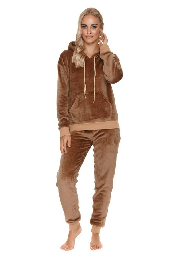 4549 Dres Damski welur Doctor Nap - chocolate