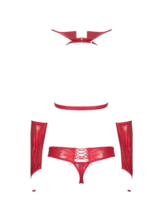 Vampines Seksowny Komplet damski Obsessive czerwony