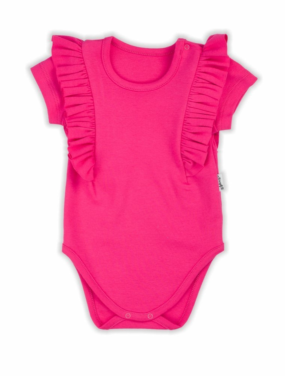 169034 Body z krótkim rękawem "Mix" Nicol - różowy