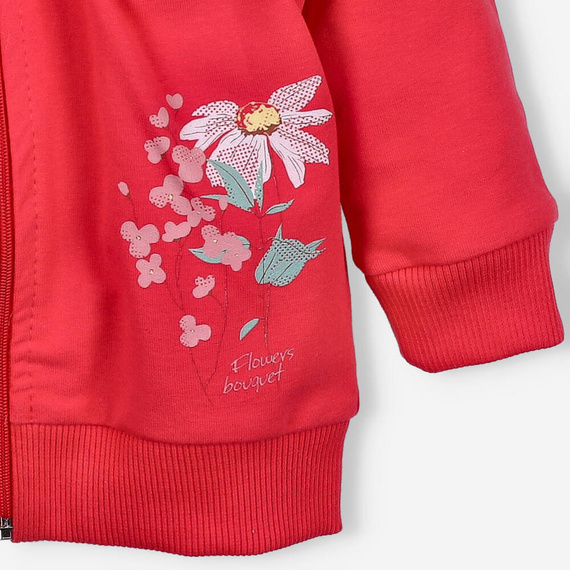 Łąka Bluza dresowa z bawełny organicznej Nini różowy