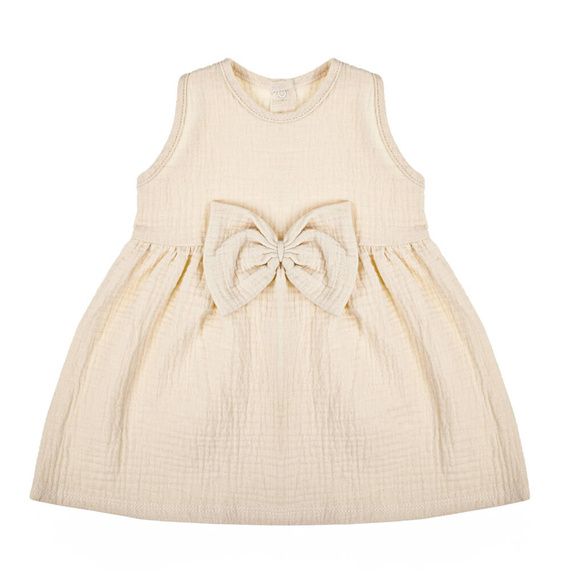 207022 Muślin Sukienka na ramiączkach Nicol - beżowa