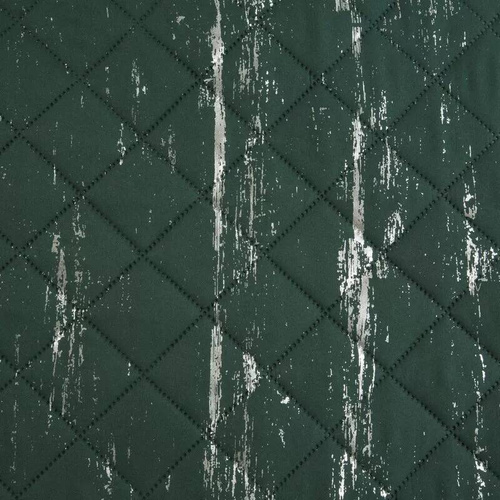 Blink 1 narzuta dekoracyjna Design91 ciemny zielony/srebrny