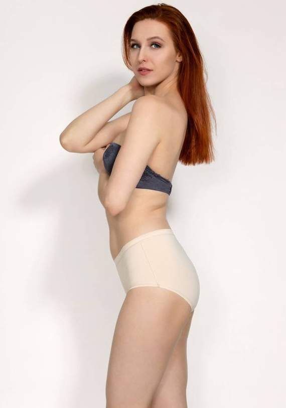 Lena Klasyczna Figi Damskie MITEX beżowy